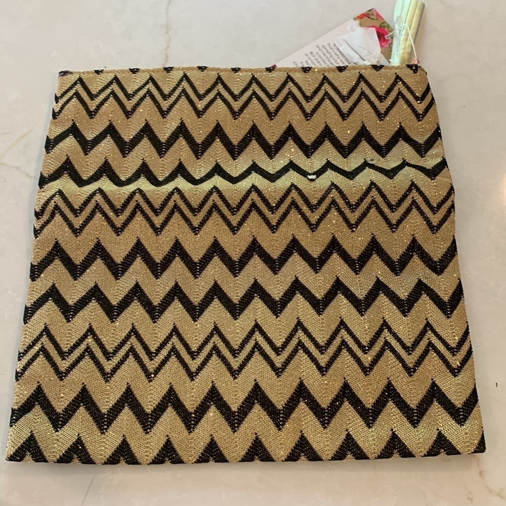 Gigi Hill Gold Metallic Clutch purse - Picture 3 of 5